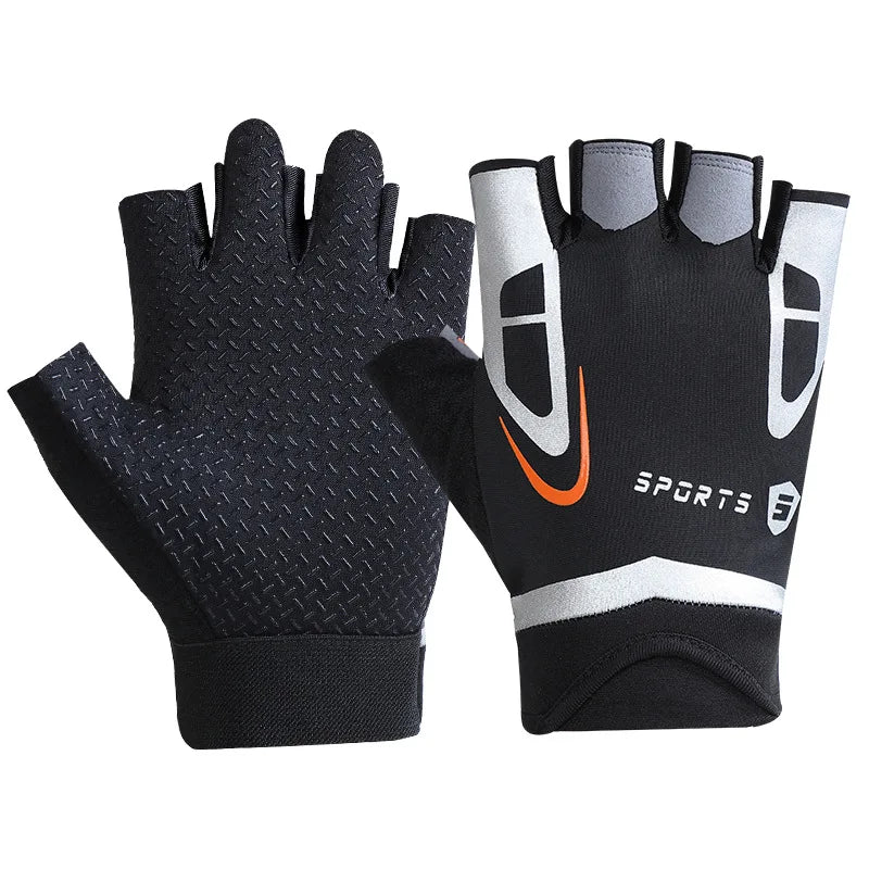 Professional Gym Fitness Gloves Power Weight Lifting Women Men Crossfit Workout Bodybuilding Half Finger Hand Protector