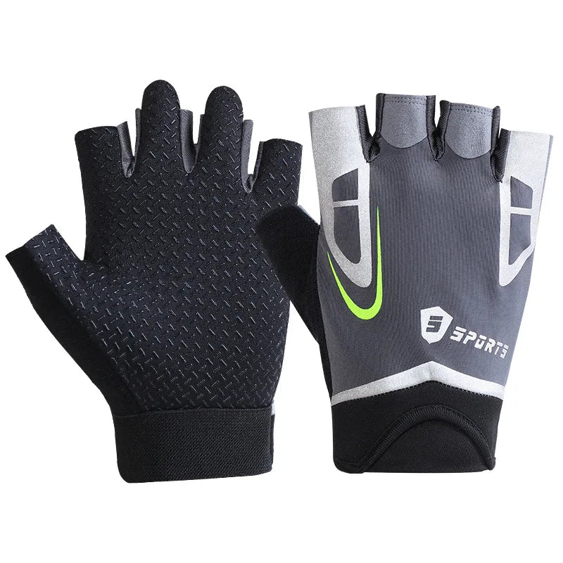 Professional Gym Fitness Gloves Power Weight Lifting Women Men Crossfit Workout Bodybuilding Half Finger Hand Protector