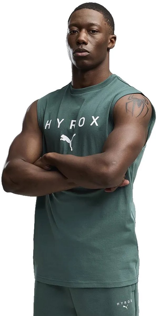 Puma x hyrox cutoff sleeveless t-shirt xl man-0