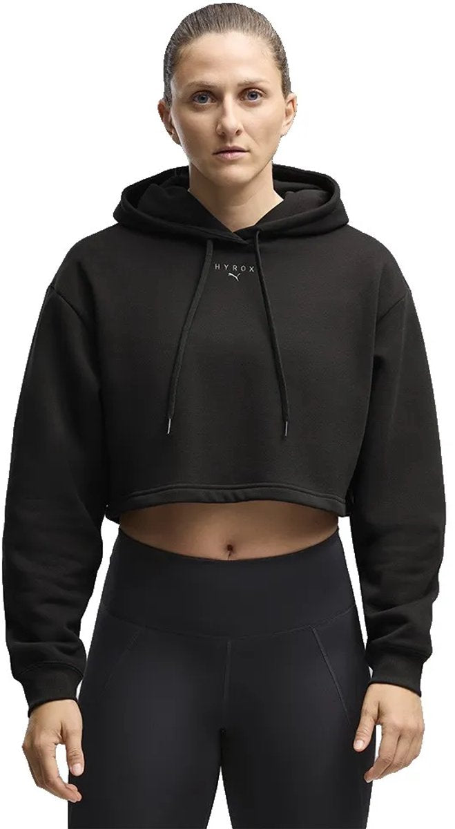 PUMA x hyrox heavyweight hoodie zwart m vrouw-0