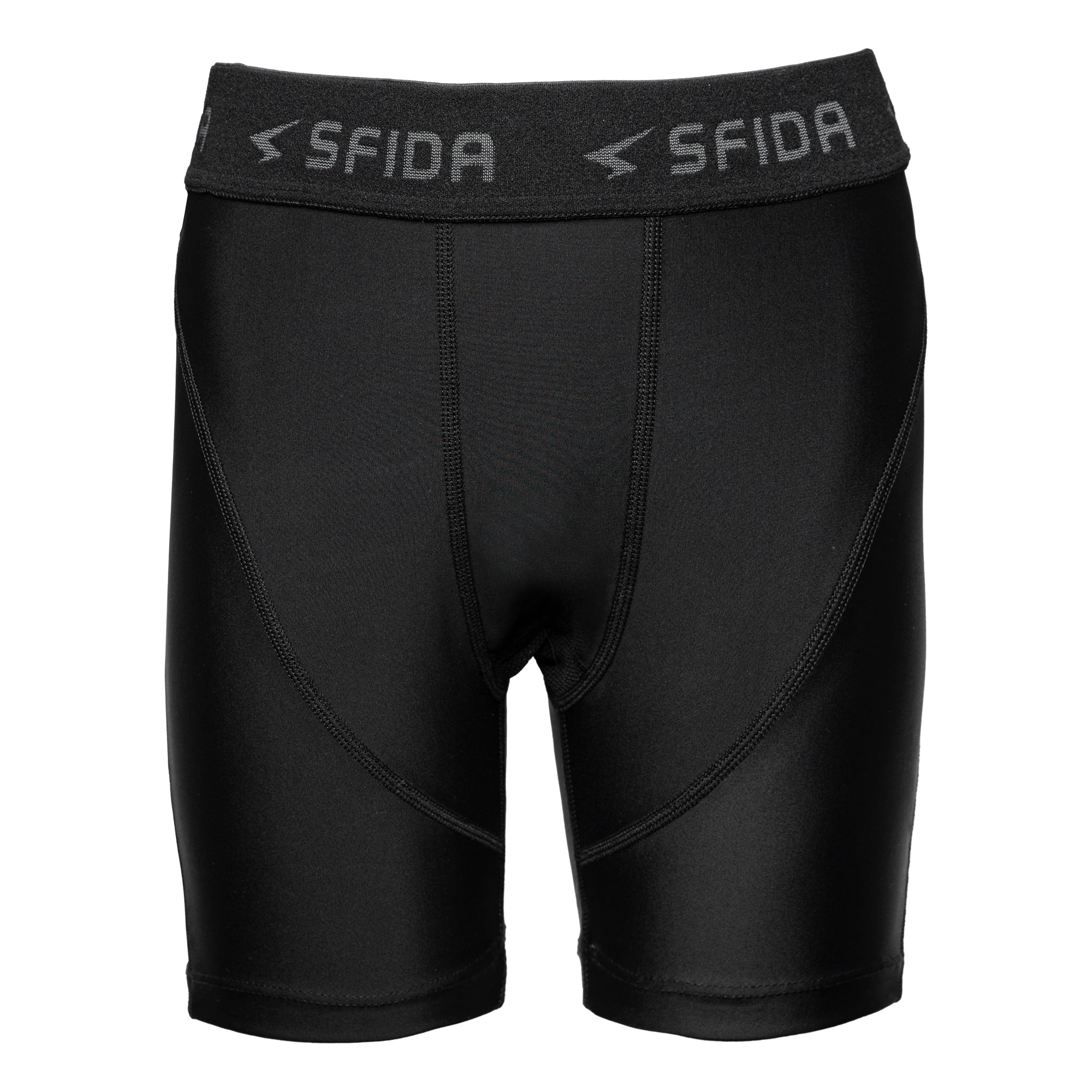 Compression Junior Half Short - Black-0