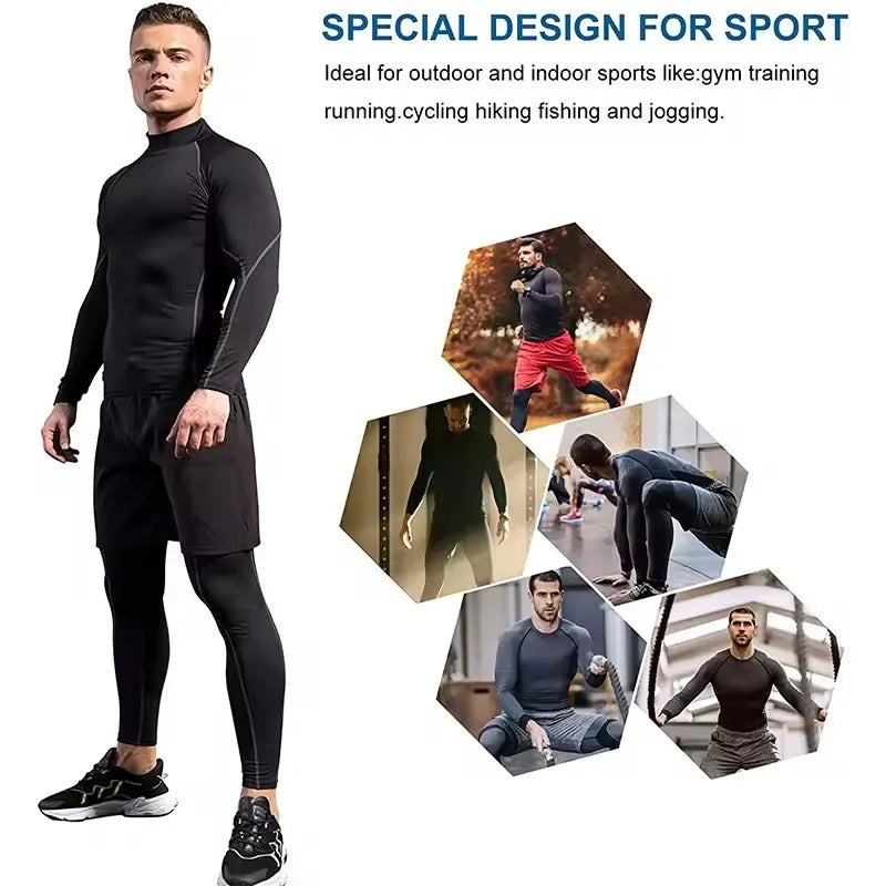Men Compression Long Sleeve T Shirt-2