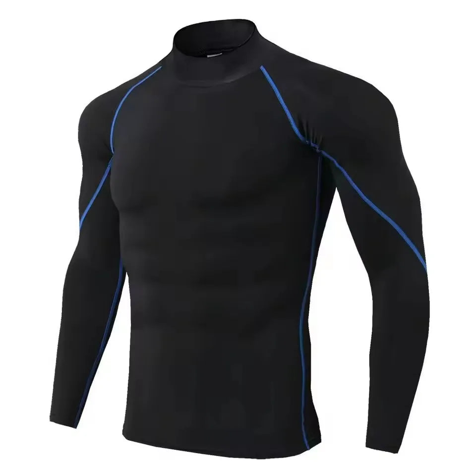 Men Compression Long Sleeve T Shirt-9