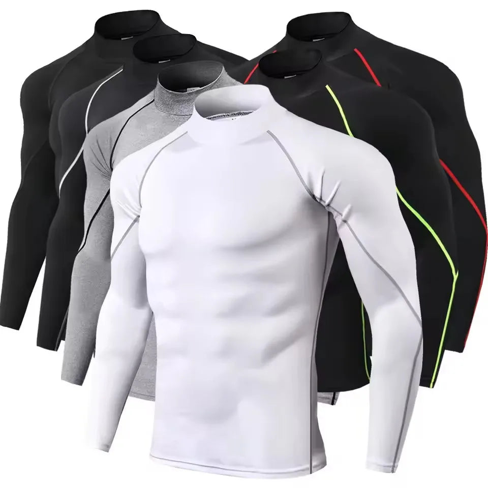 Men Compression Long Sleeve T Shirt-0