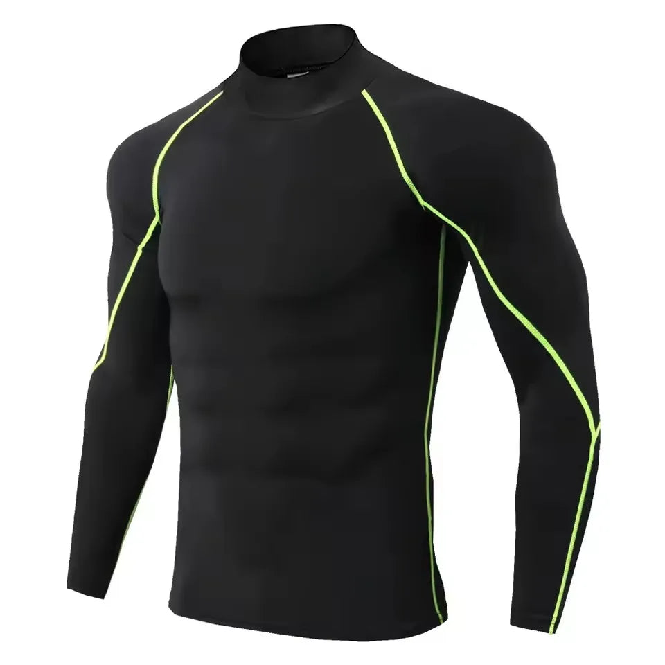 Men Compression Long Sleeve T Shirt-5