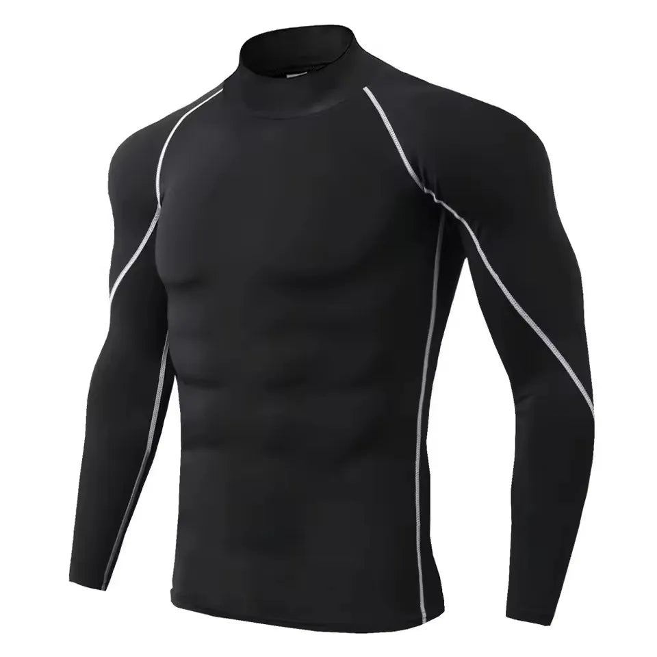Men Compression Long Sleeve T Shirt-10