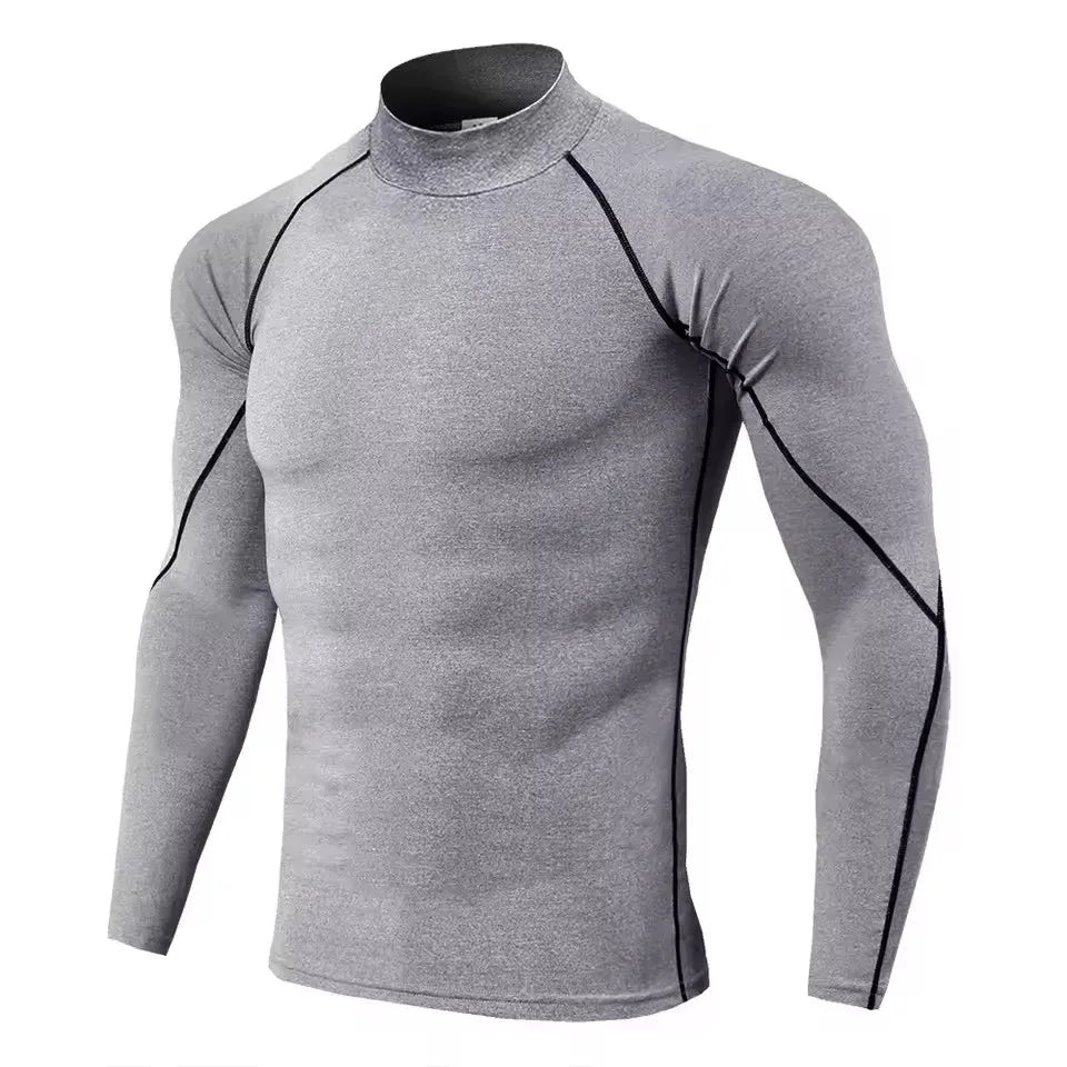 Men Compression Long Sleeve T Shirt-6