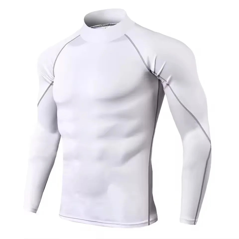 Men Compression Long Sleeve T Shirt-8