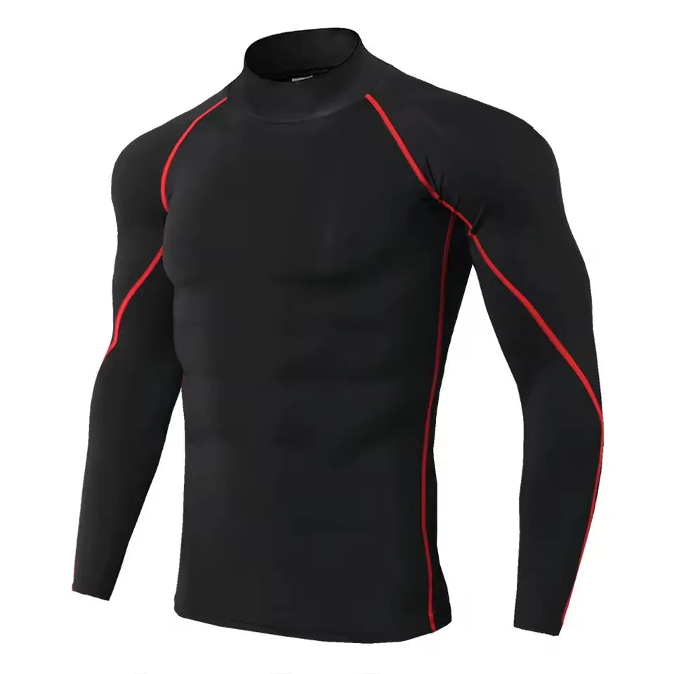 Men Compression Long Sleeve T Shirt-7