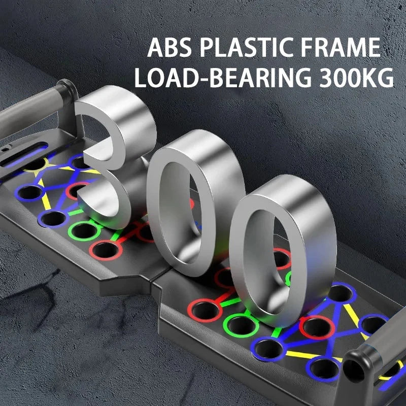 Foldable Push-up Board Set with Handles-2