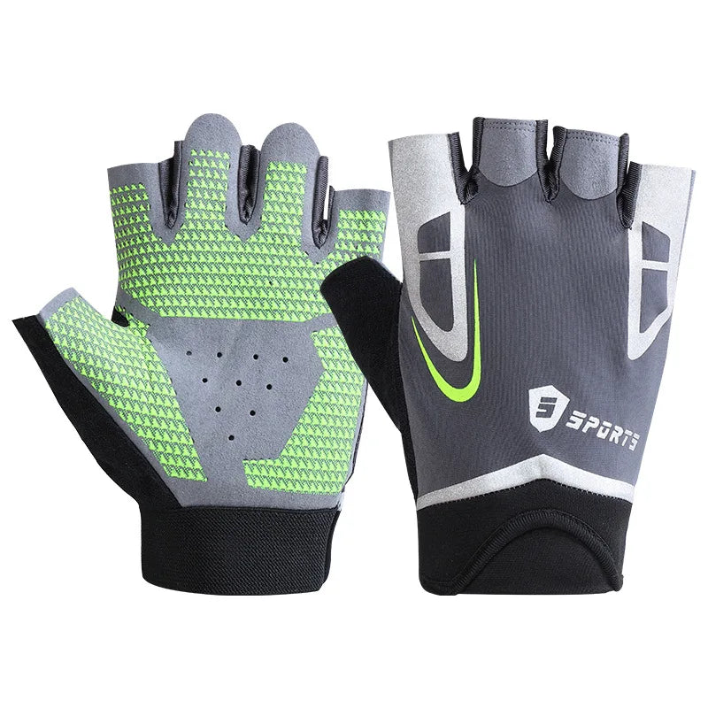 Professional Gym Fitness Gloves Power Weight Lifting Women Men Crossfit Workout Bodybuilding Half Finger Hand Protector
