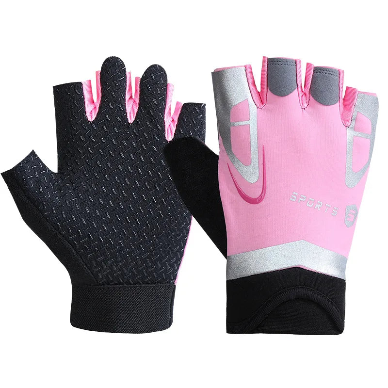 Professional Gym Fitness Gloves Power Weight Lifting Women Men Crossfit Workout Bodybuilding Half Finger Hand Protector