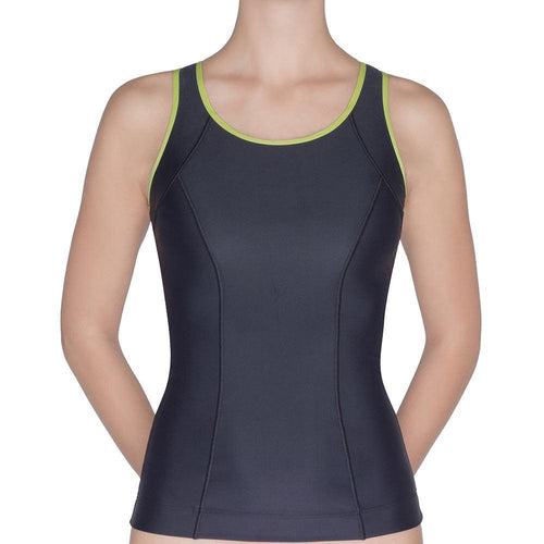 Débardeur fitness femme dos nageur – Noir